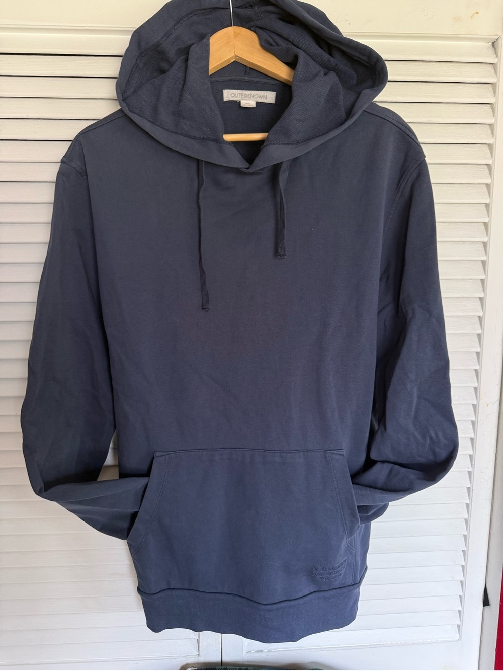 Outerknown Slate Blue Hooded Pullover